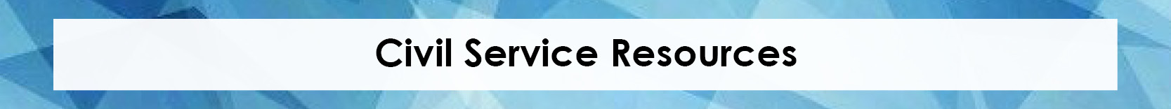 Civil Service Resources