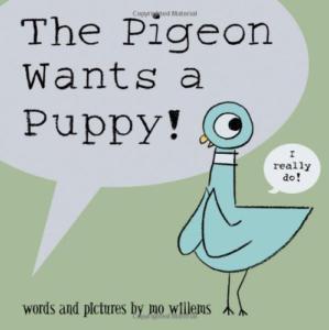 Book jacket The Pigeon Wants a Puppy! by Mo Willems