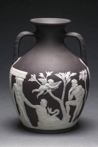 18th Century ceramic vase created by Josiah Wedgewood and given as a gift to Vassar College from William R. Farrington and his family in 1910