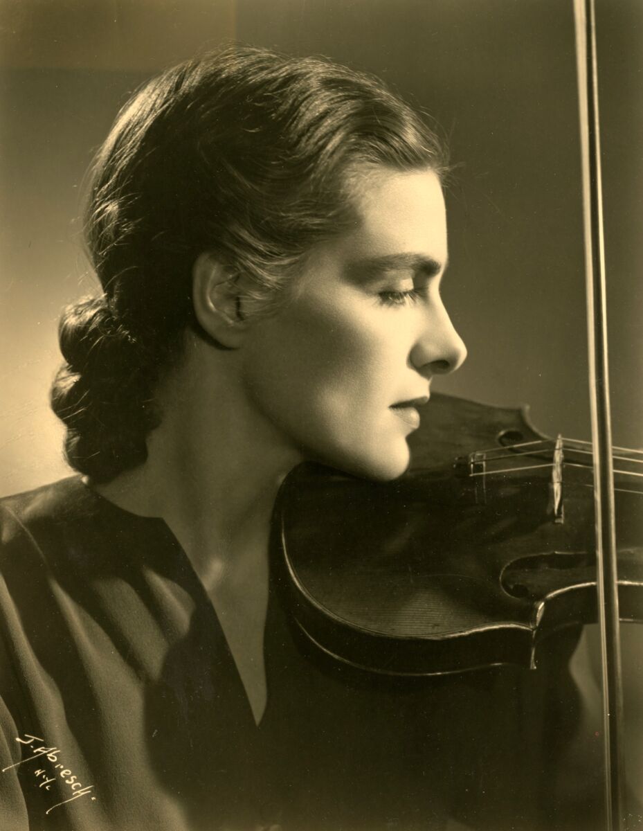 Violinist Alice M. Smiley