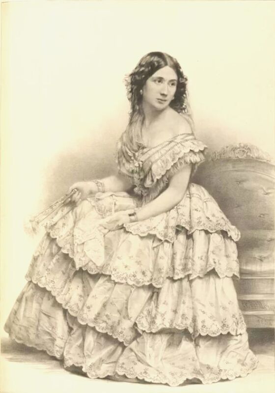Laura Keene as Florence Trenchard Laura Keene dressed in costume as Florence Trenchard