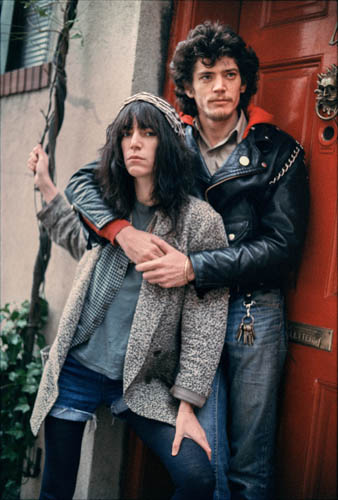 Photograph of Patti Smith and Robert Mapplethorpe by Kate Simon