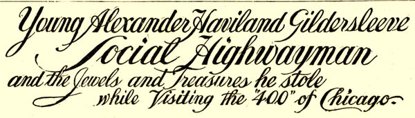 Headline about Alexander Haviland Gildersleeve