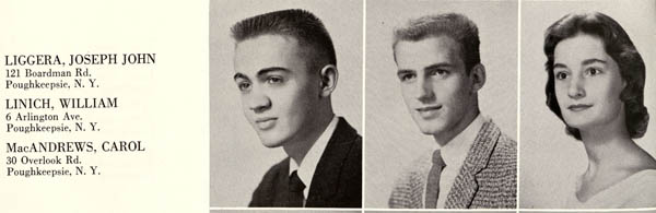 1958 William Linich Arlington High School Senior photo - 1958