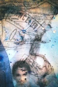 Carmen Lizardo Mixed media artwork by Carmen Lizardo