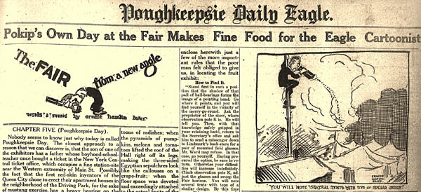 Covering the Poughkeepsie Fair for the Eagle; 12 Sep 1914